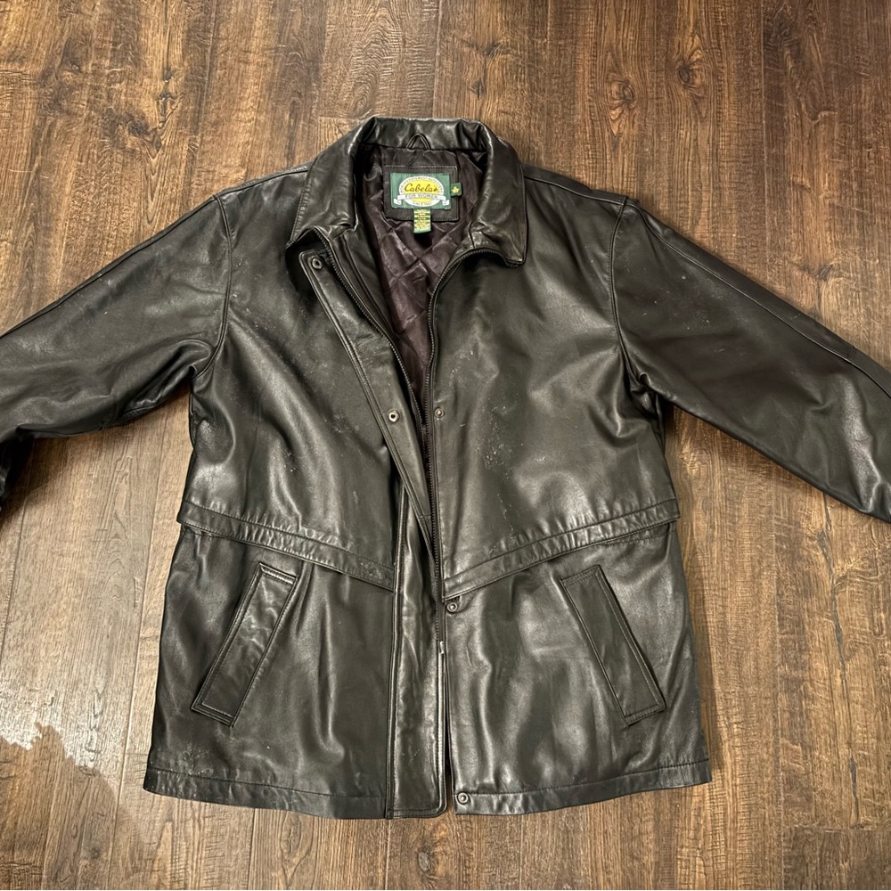 Cabela’s Womens Black Leather Jacket